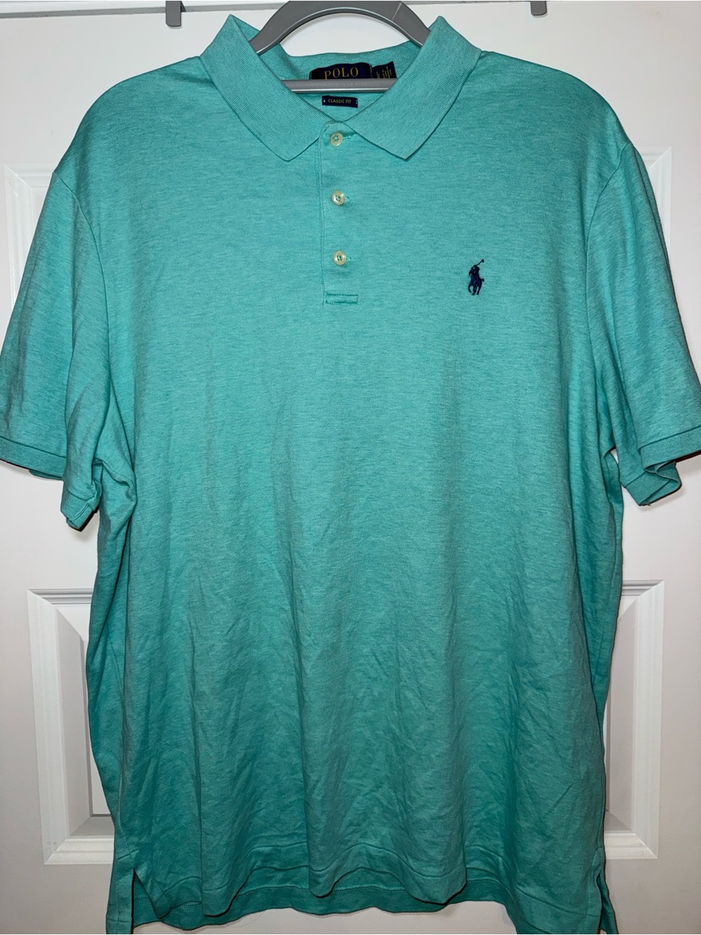 Polo by Ralph Lauren Men’s Large Teal Green Short-Sleeve Polo Shirt